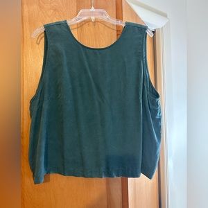 Cute Cropped Army Green LOFT Tank